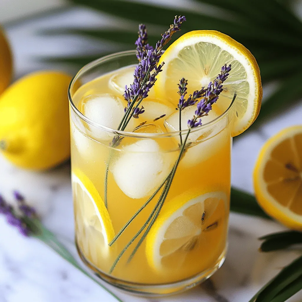 The Coconut Lavender Lemonade Mocktail is packed with fresh flavors. You need just a few key ingredients. First, coconut water is the star of this drink. It brings a light, tropical taste. Coconut water is also hydrating and full of electrolytes.