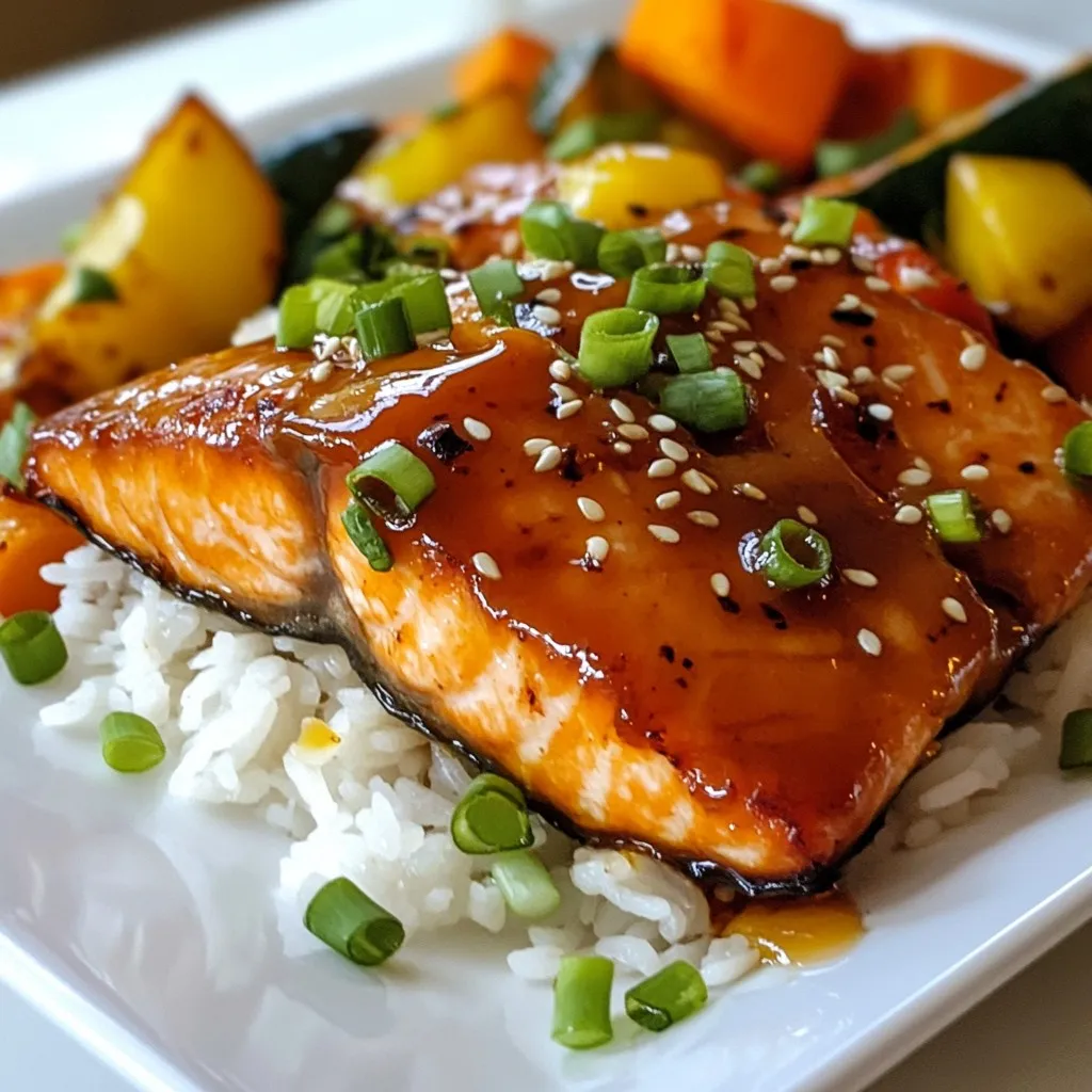 Honey Sriracha Glazed Salmon Tasty and Simple Dish