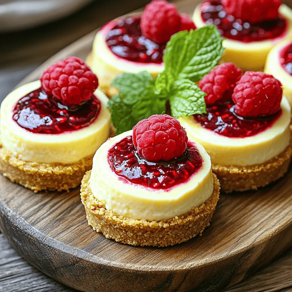 Lemon Raspberry Mini Cheesecakes Simple and Tasty Treat
