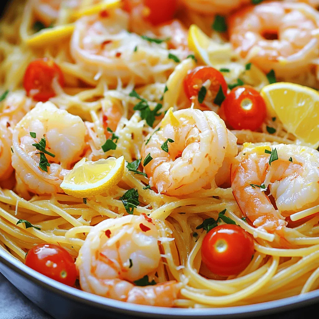 One-Pot Lemon Garlic Butter Shrimp Pasta Delight