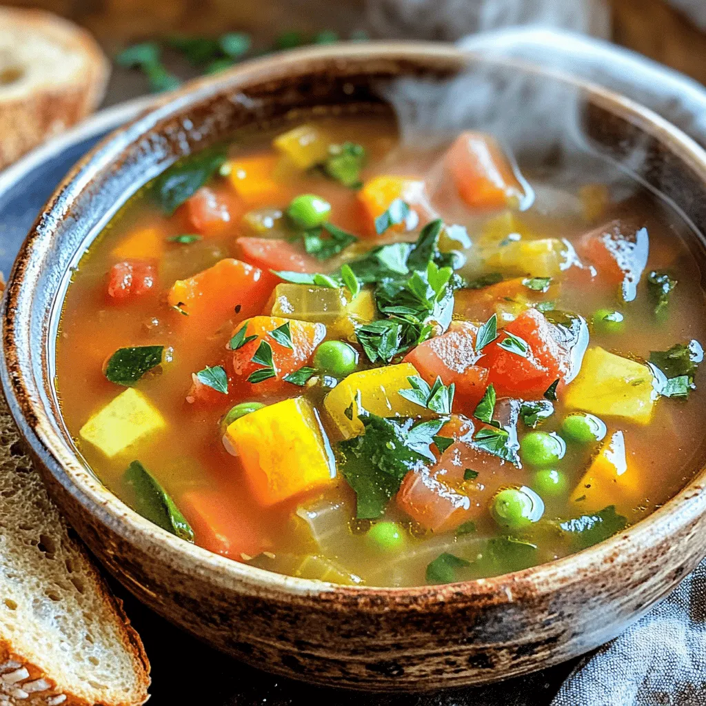 Hearty Vegetable Soup Cozy and Nourishing Meal