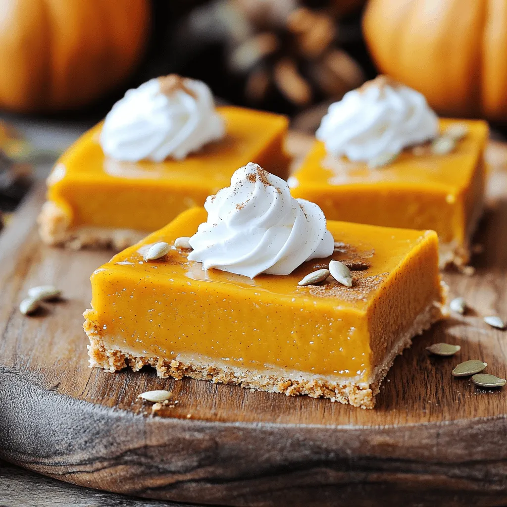 Easy Pumpkin Pie Bars Delightful and Simple Recipe