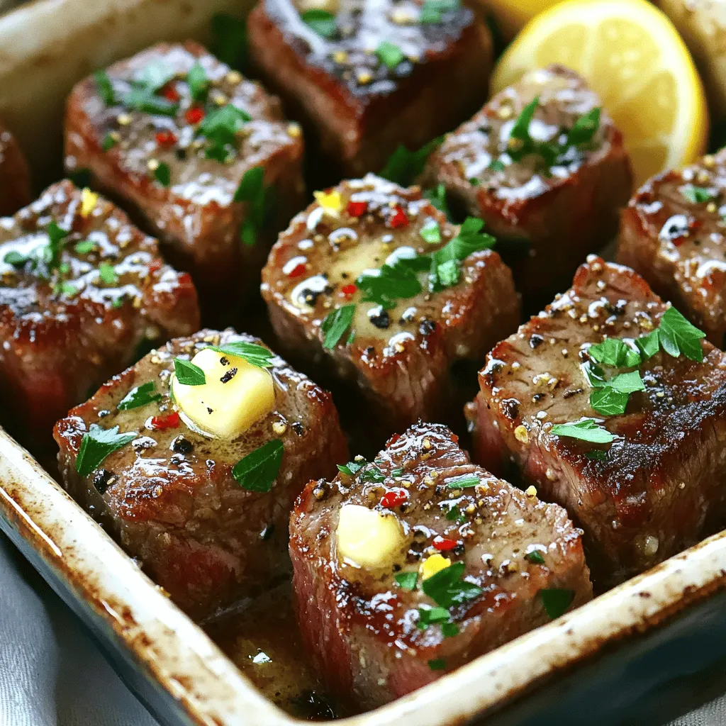 The key to making irresistible garlic butter steak bites lies in the ingredients. For this recipe, you need high-quality sirloin steak, butter, garlic, and herbs. Here’s a closer look.