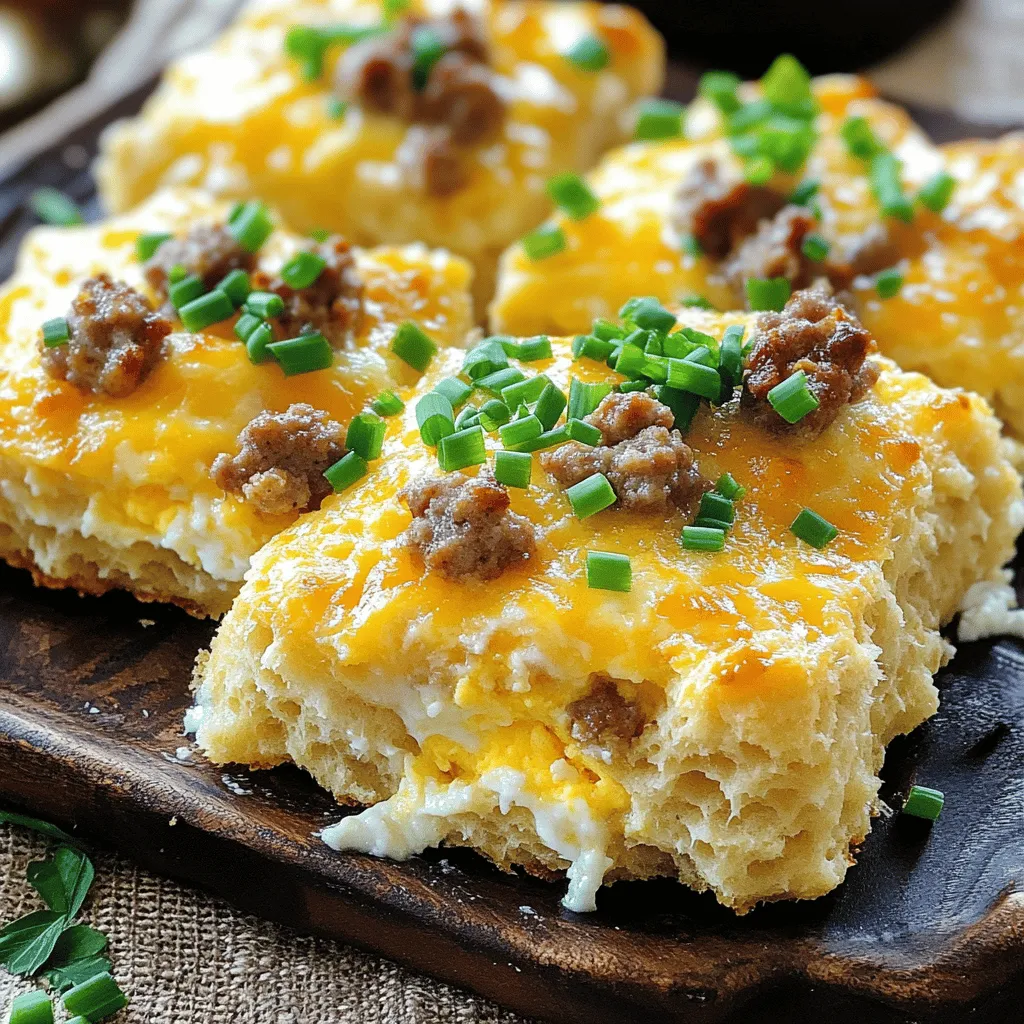 To make a delicious Sausage, Egg & Cheese Biscuit Casserole, you need a few simple ingredients. Below is the list of what you