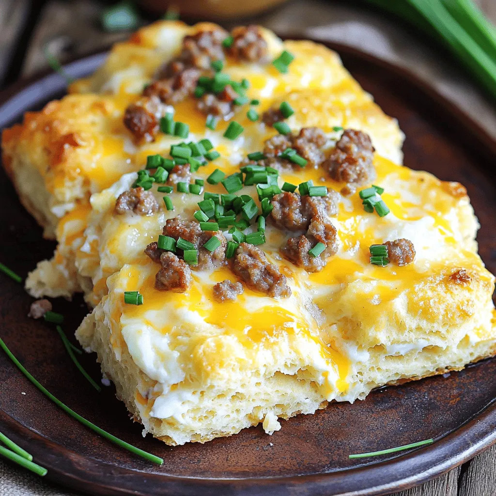 Sausage, Egg &#038; Cheese Biscuit Casserole Delight