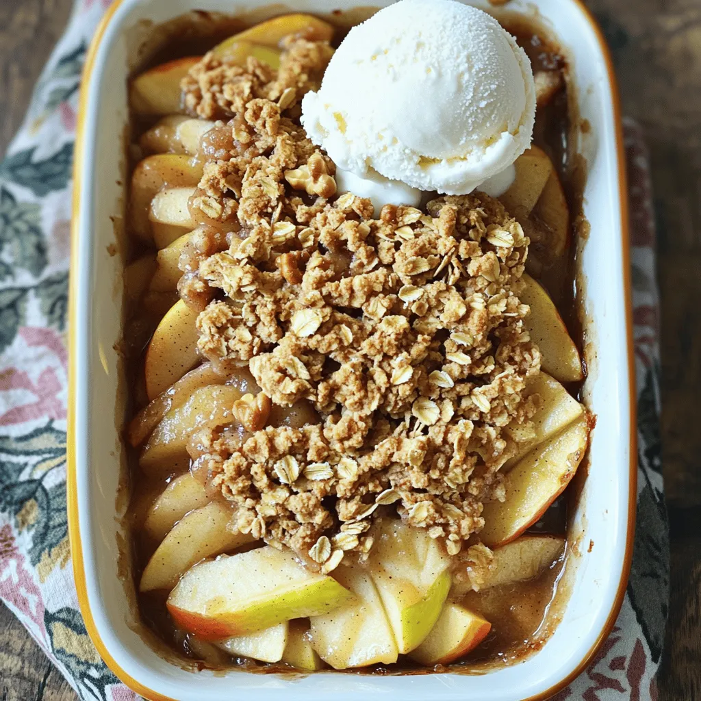 Easy Apple Crisp Irresistible Homemade Dessert Treat