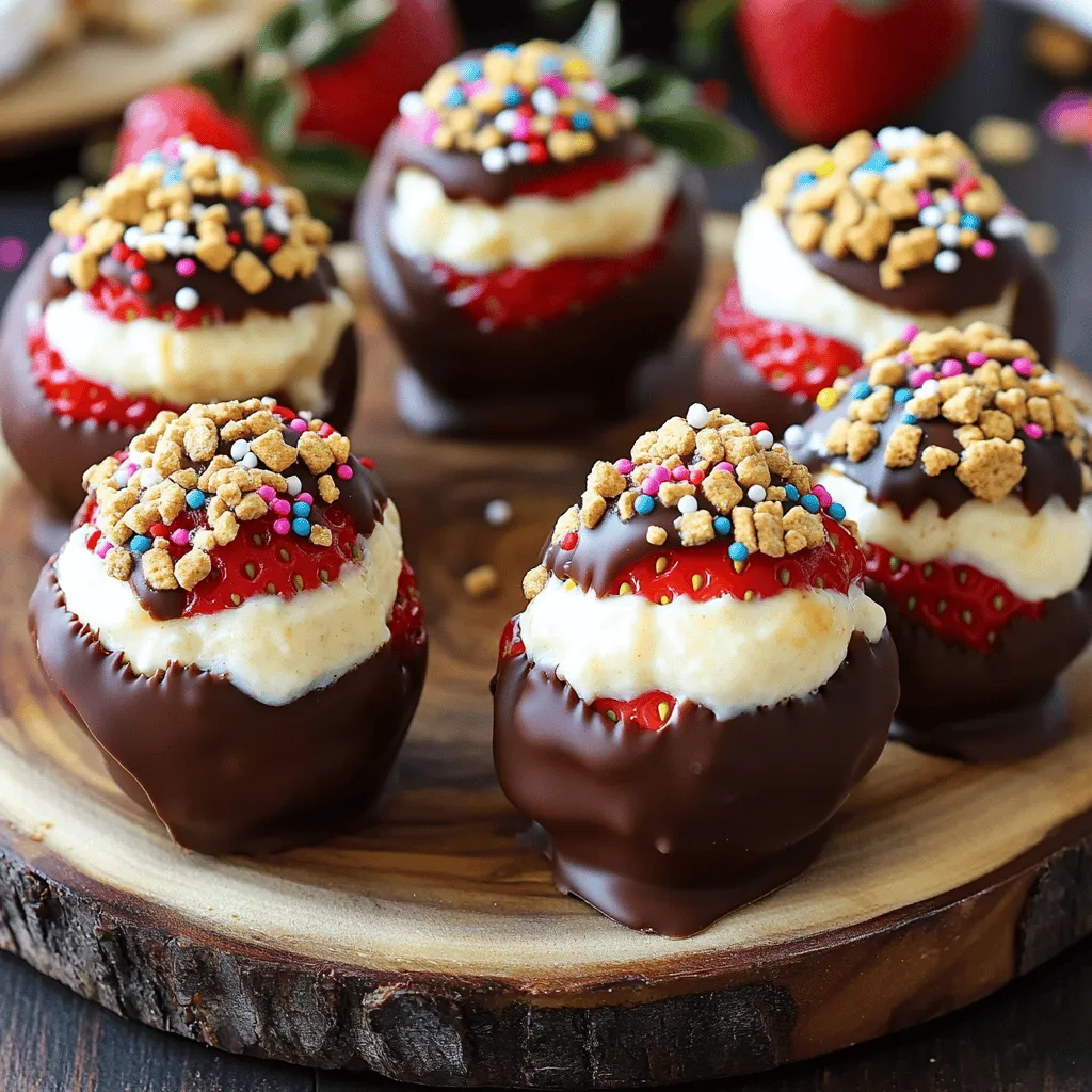 - Fresh strawberries - Cream cheese - Powdered sugar - Vanilla extract - Semi-sweet chocolate chips - Coconut oil (optional)