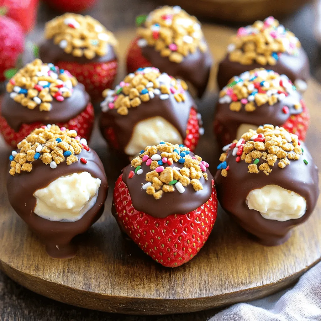 Chocolate Covered Cheesecake Strawberries Delightful Treat