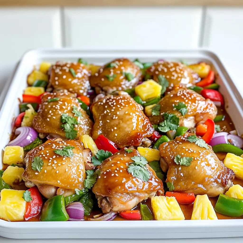Sheet Pan Teriyaki Chicken Pineapple Flavor Boost