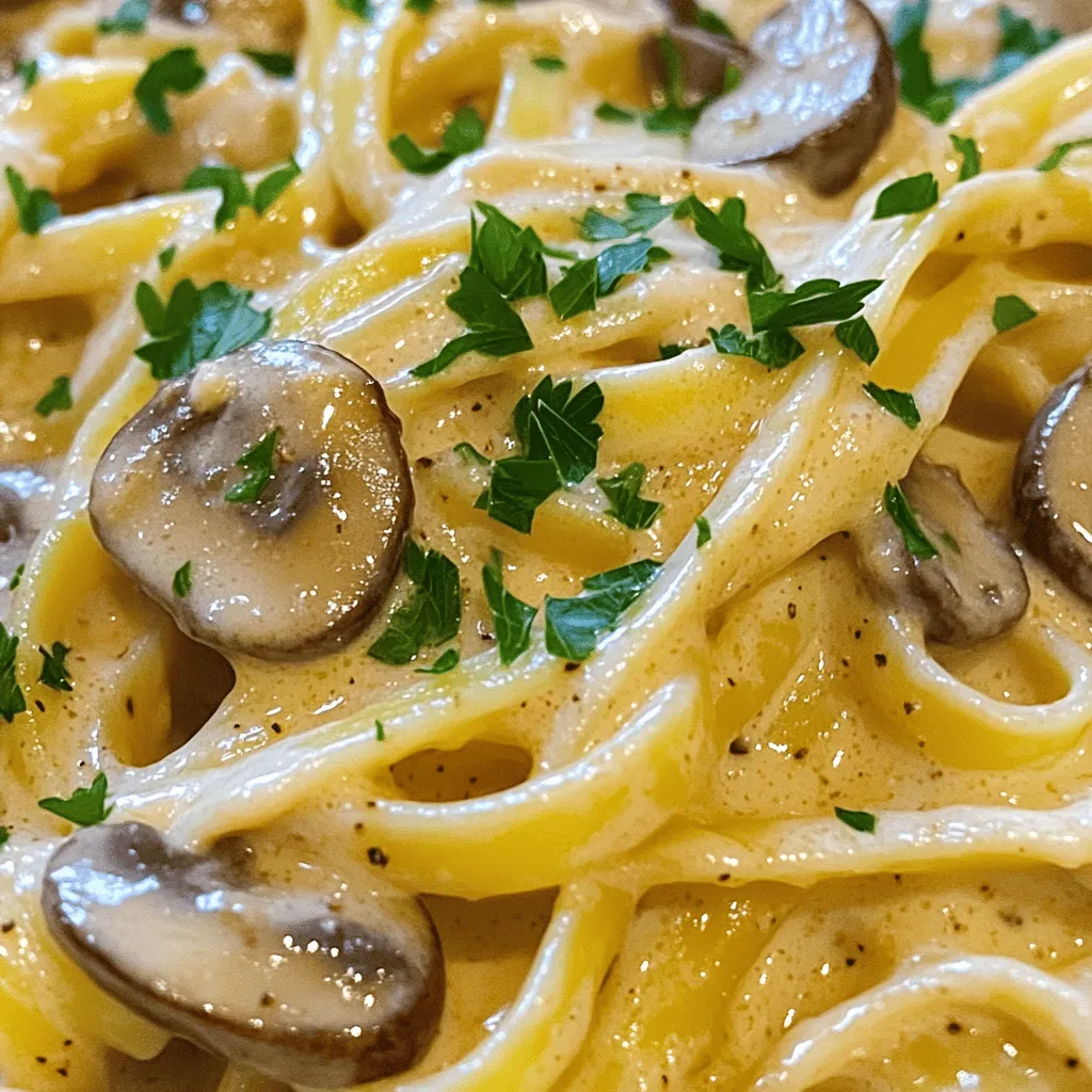 Creamy Garlic Mushroom Pasta Delicious Weeknight Meal