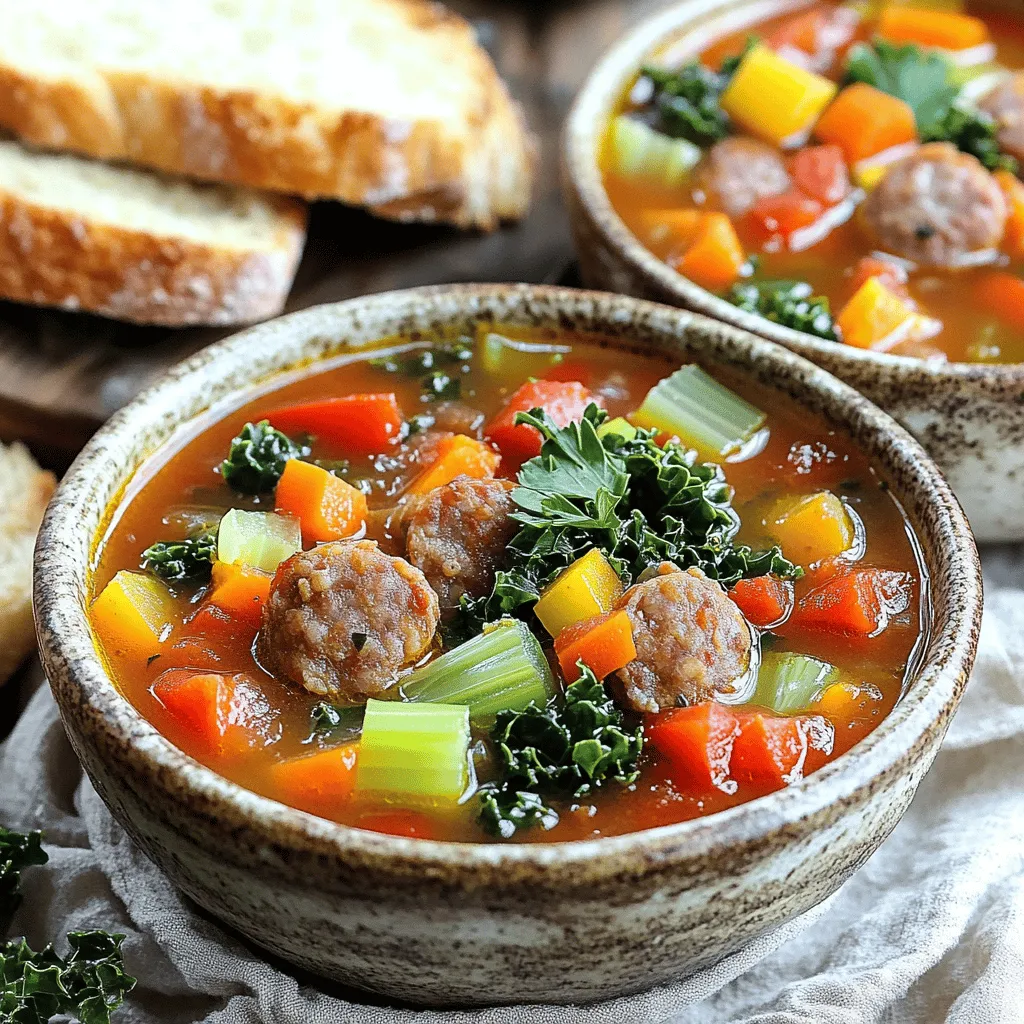 A hearty sausage soup is simple and uses key ingredients. First, you need sausage. I love Italian sausage. It adds great flavor. You can choose sweet or spicy, depending on your taste.