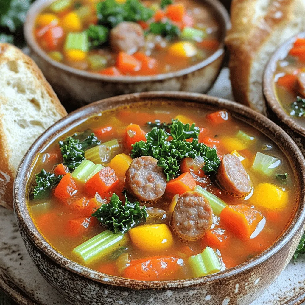 Nutritious Sausage Soup Hearty and Simple Meal