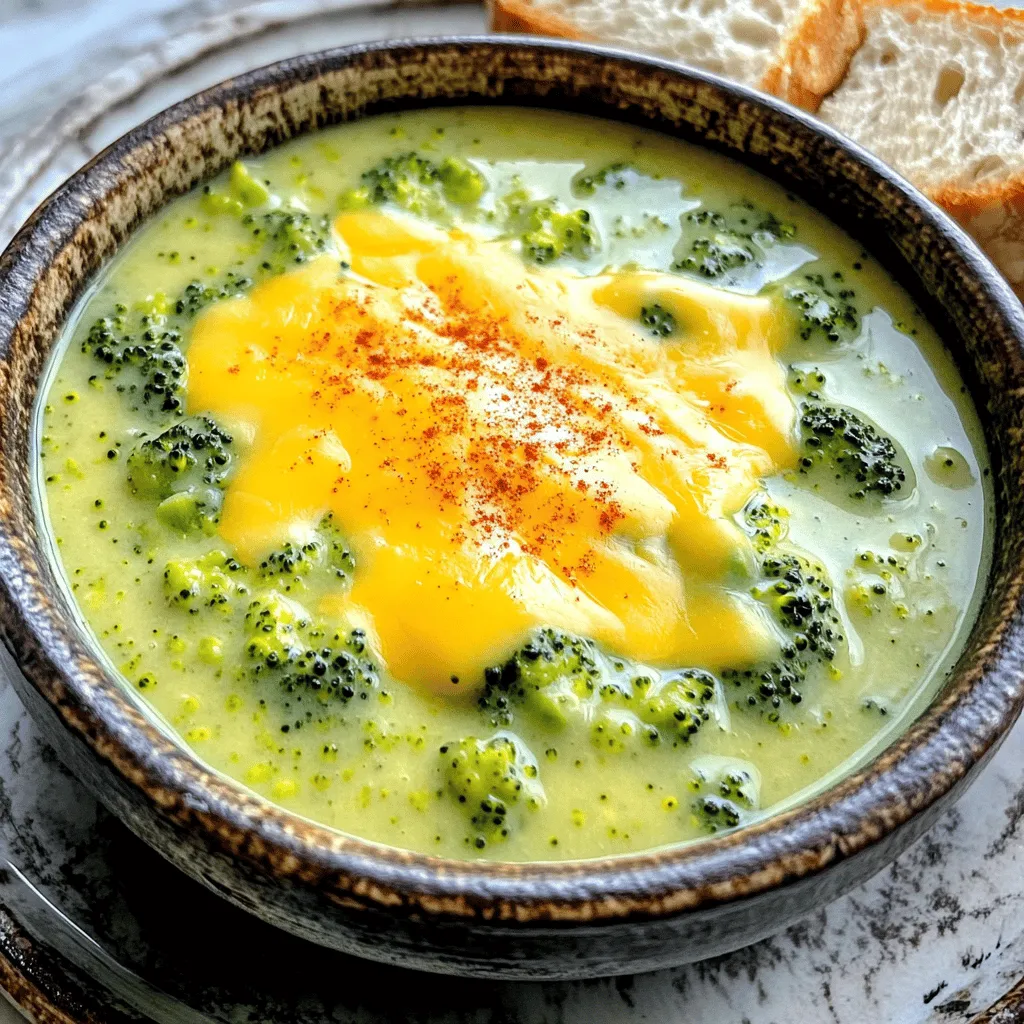 Broccoli Cheddar Soup Rich and Comforting Delight