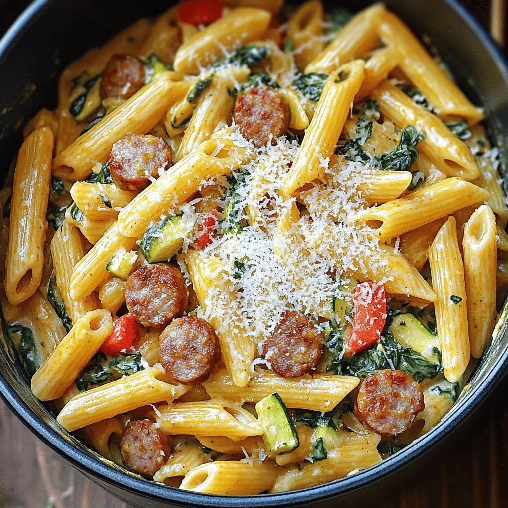 One Pot Smoked Sausage Pasta Simple Dinner Delight