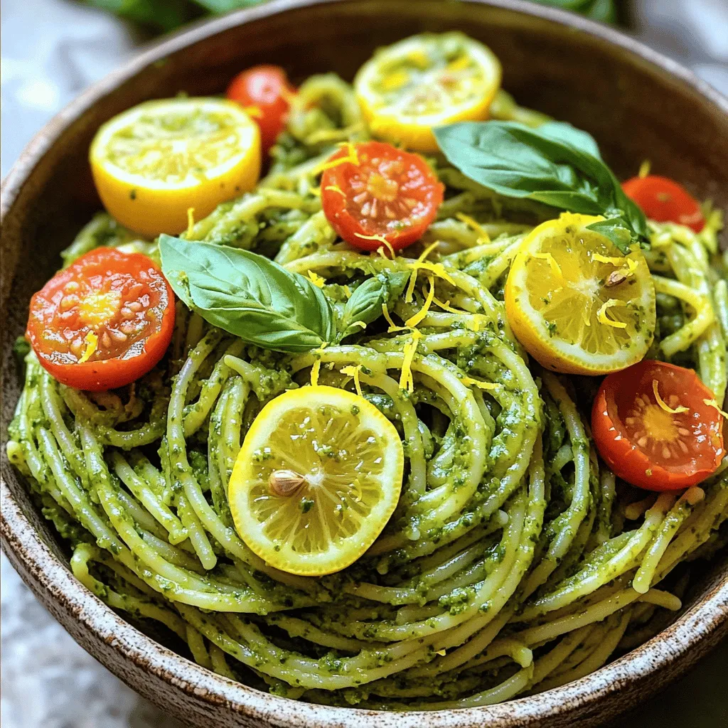 Lemon Basil Pesto Pasta Flavorful and Easy Recipe