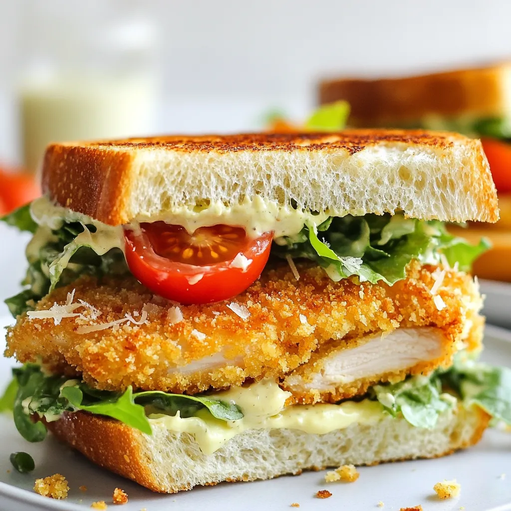Crispy Chicken Caesar Sandwich Flavorful and Easy Recipe