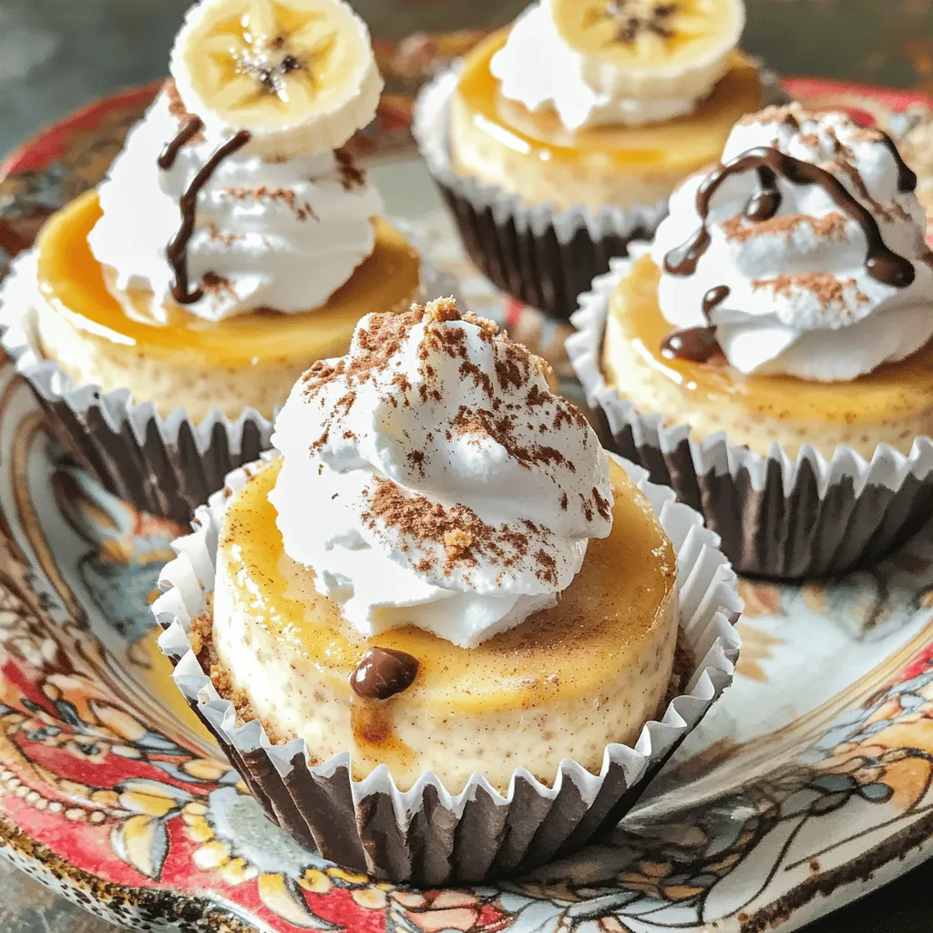 To make the best mini banana pudding cheesecakes, you need simple ingredients. Here’s what you will need: