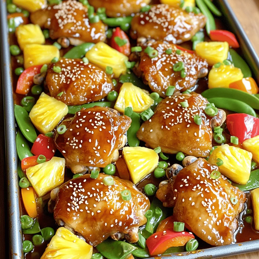 Sheet Pan Teriyaki Chicken &#038; Pineapple Delight