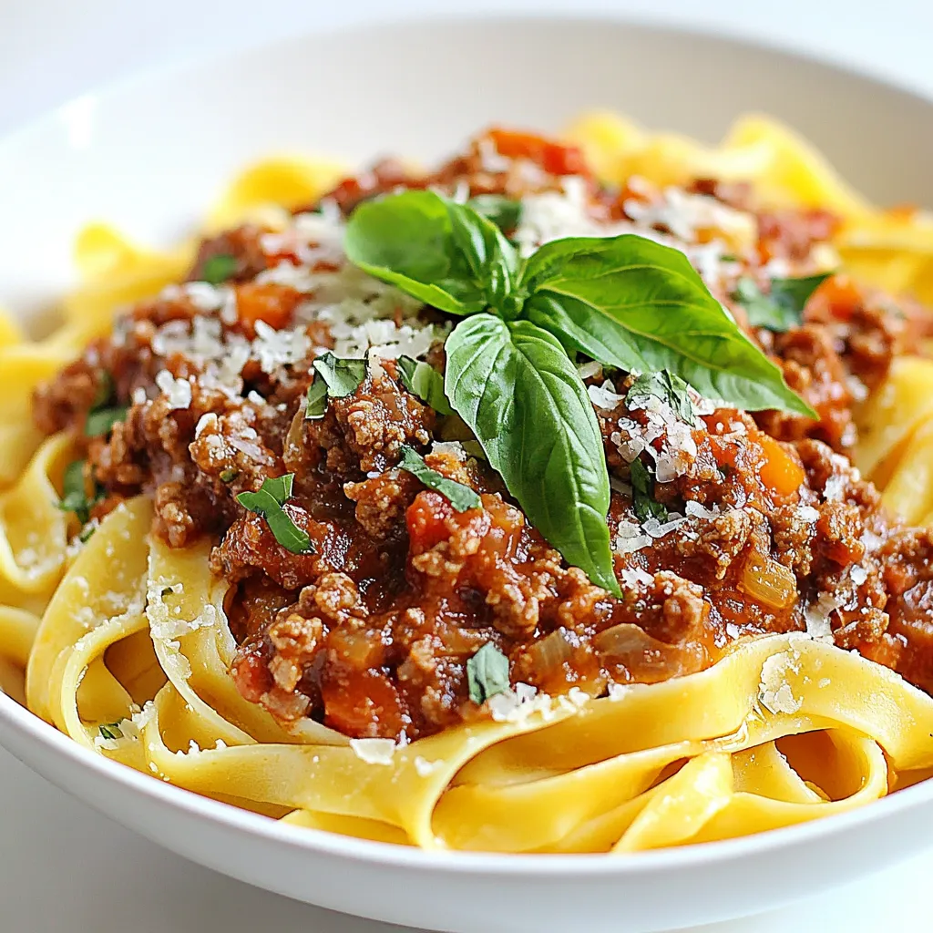 Classic Pasta Bolognese Rich Flavor in Every Bite
