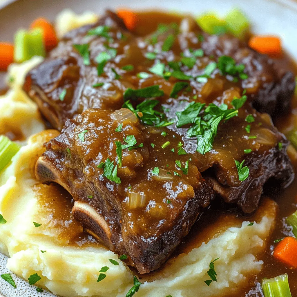 To make Irish whiskey braised short ribs, you need a few key ingredients. First, the star of the dish is the beef short ribs. They are rich and flavorful, making them perfect for braising. You want about 4 pounds for a good meal.