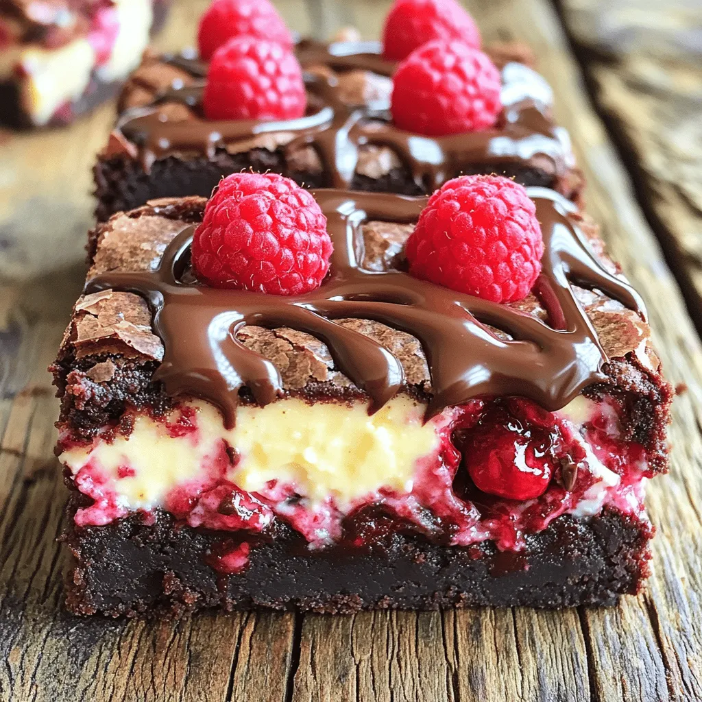 Raspberry Cheesecake Brownies Delightful and Rich Treat