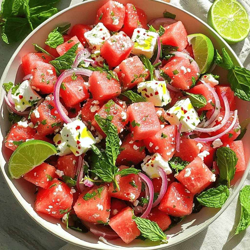 Fresh Watermelon Feta Salad Refreshing Summer Dish