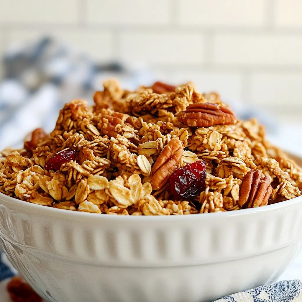 Maple Pecan Granola Clusters Crunchy and Tasty Snack