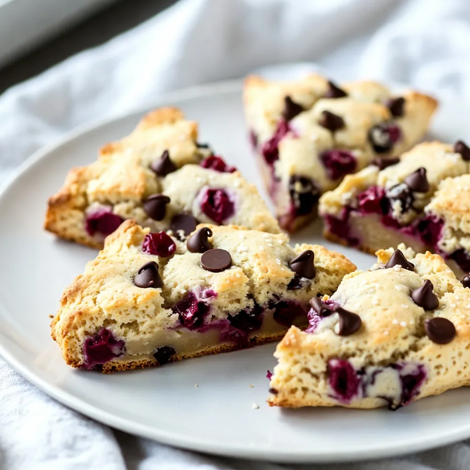 Cherry Chocolate Chip Scones Rich and Flavorful Treat