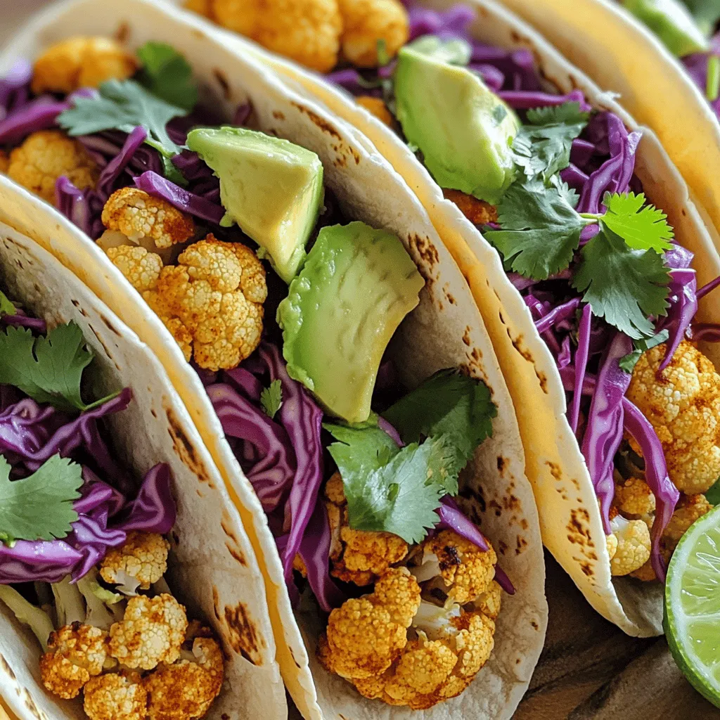 Roasted Cauliflower Tacos Flavorful and Nutritious Meal