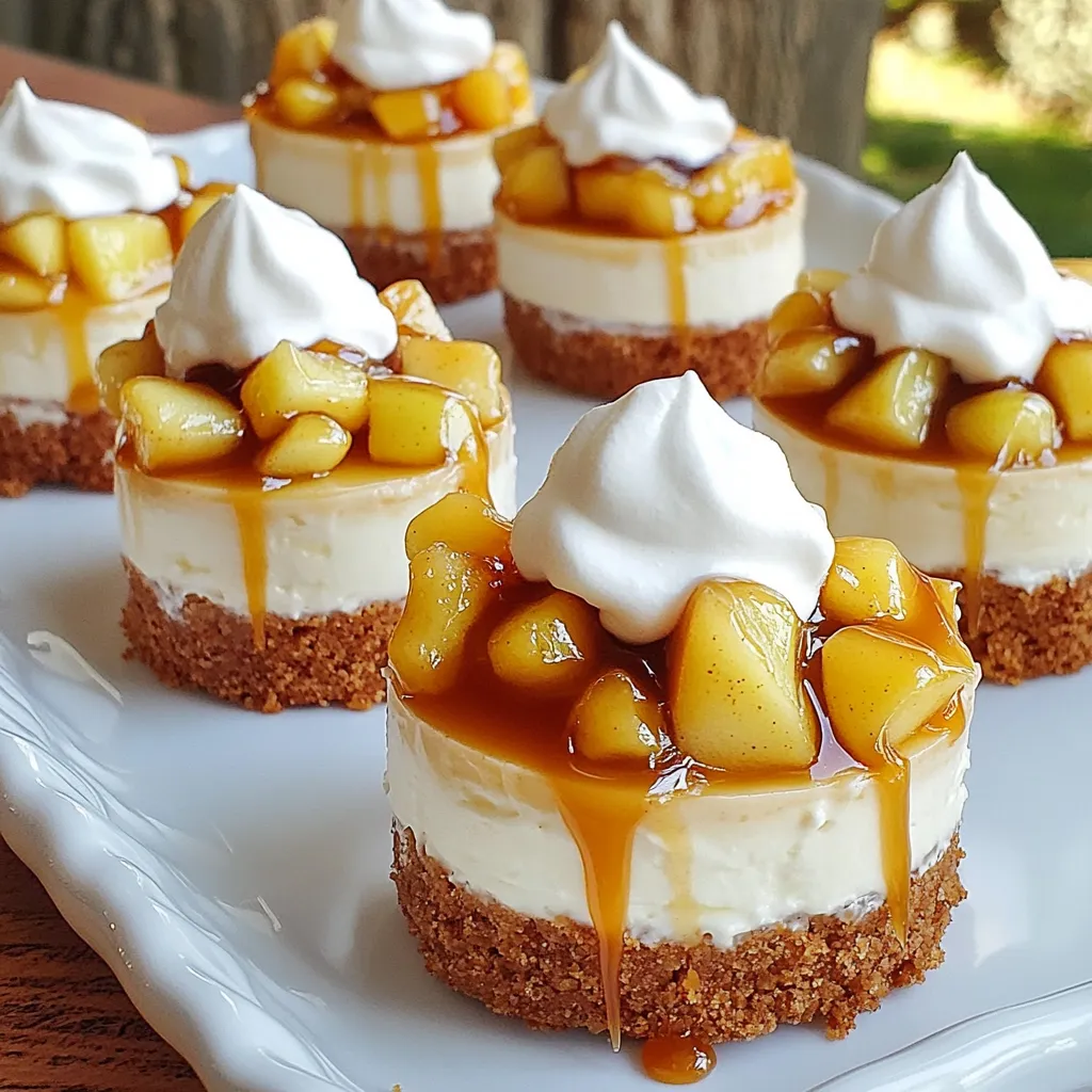 Caramel Apple Mini Cheesecakes Delightful Easy Treat