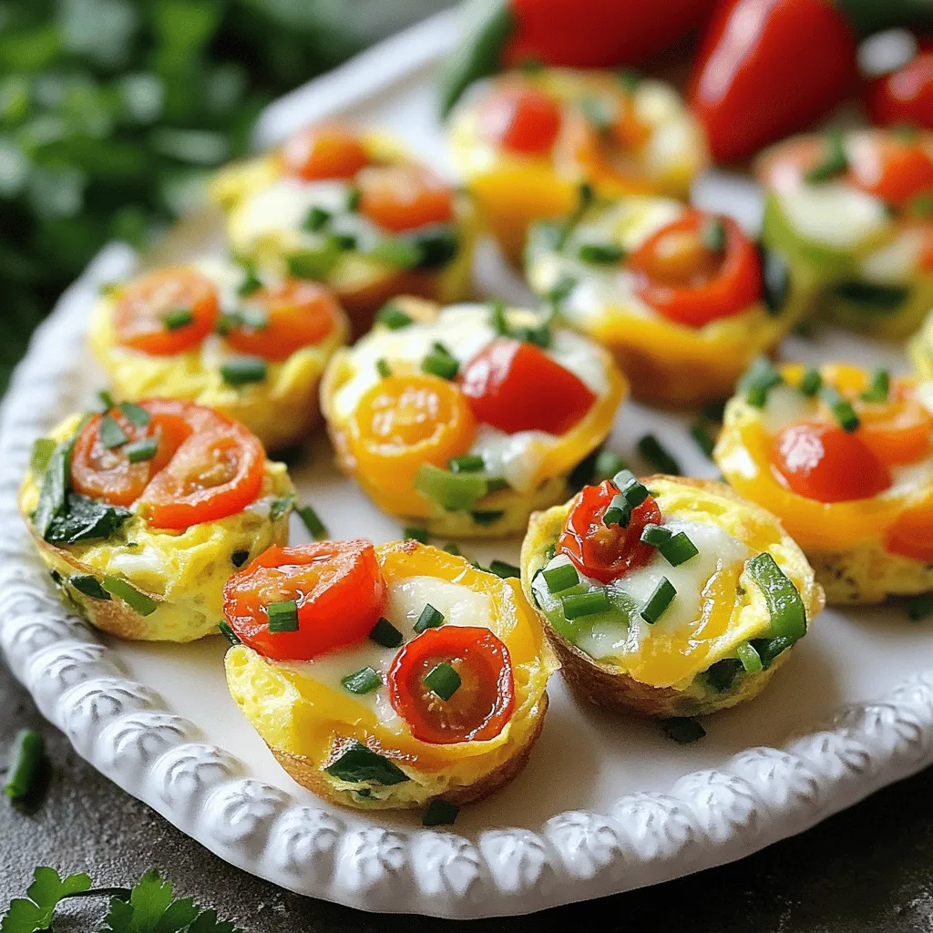 Veggie and Cheese Omelet Bites Simple Snack Idea