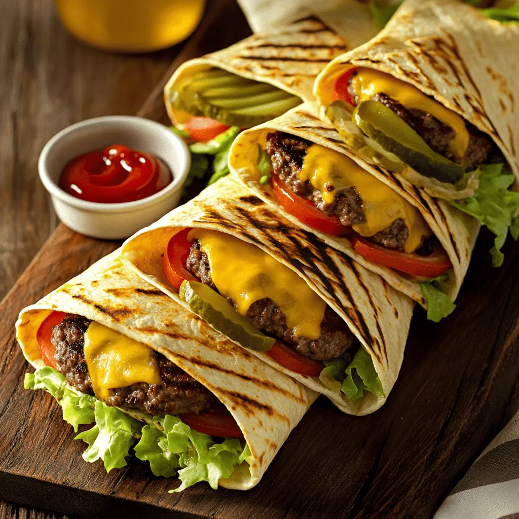 Best Recipe For Grilled Cheeseburger Wraps Delight