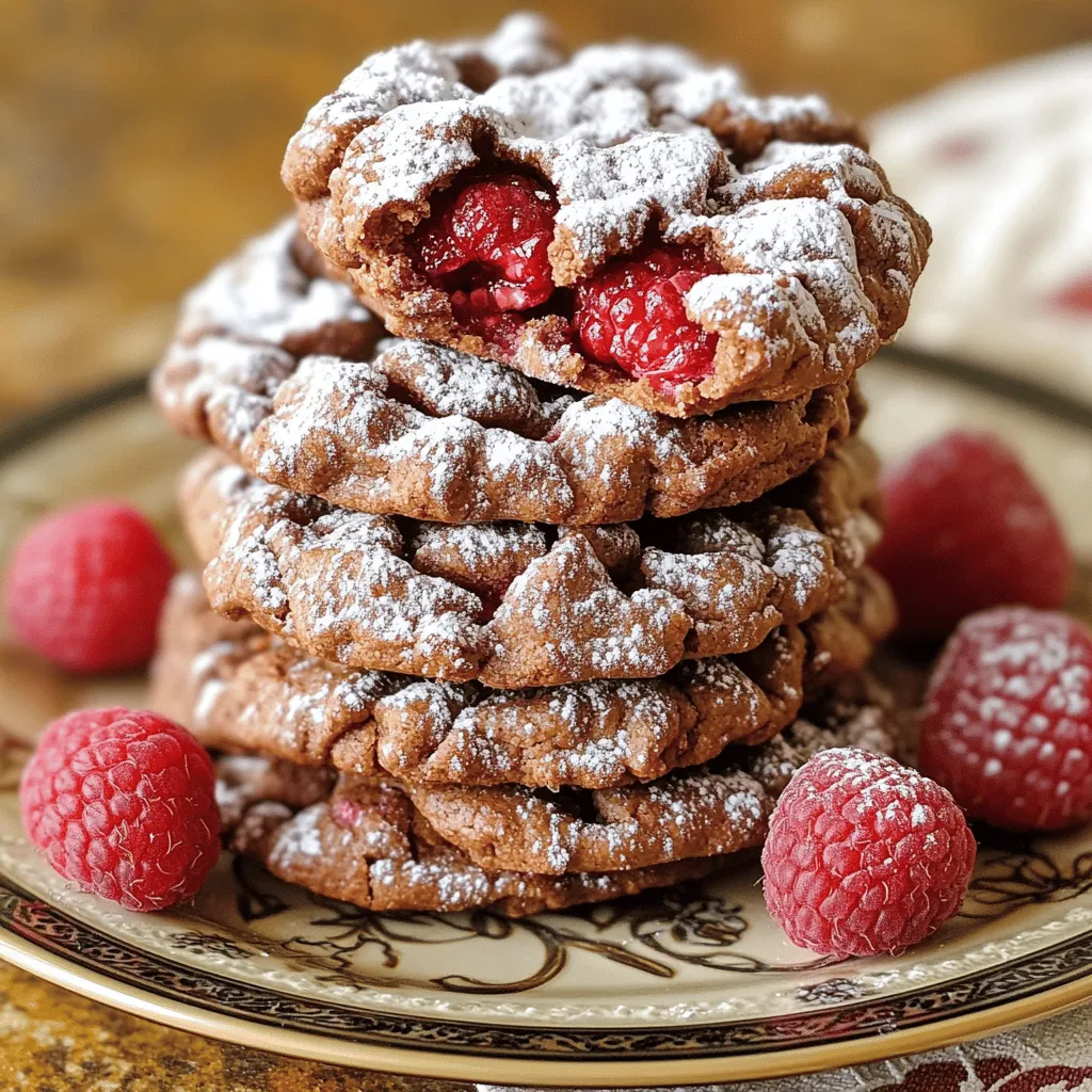 Raspberry Cocoa Crinkles Delightful and Simple Treat