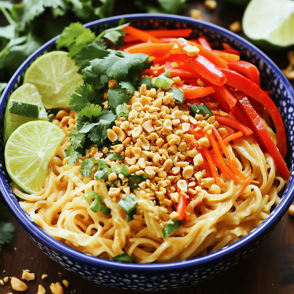 Spicy Thai Peanut Noodles Vibrant and Flavorful Dish