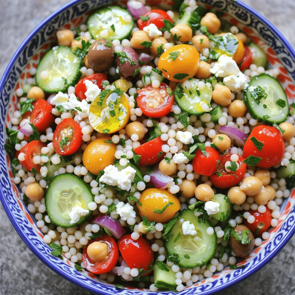 Mediterranean Couscous Salad Fresh and Flavorful Dish