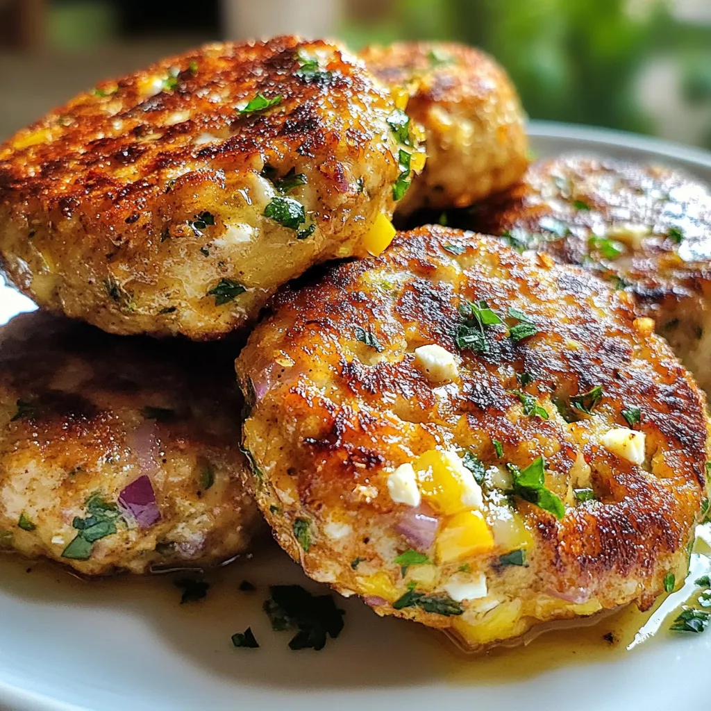 Mediterranean Chicken Patties Flavorful and Easy Recipe