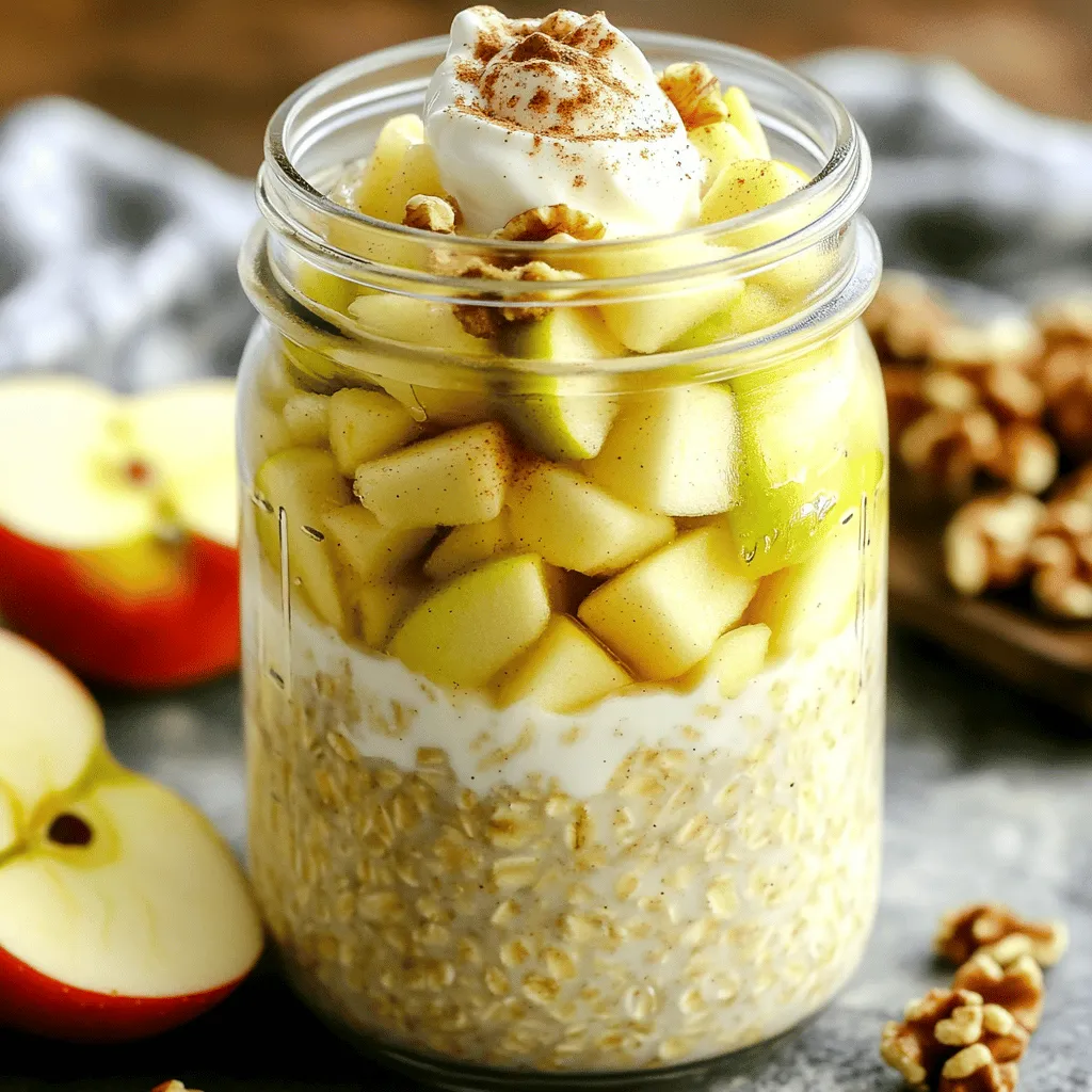Apple Pie Overnight Oats Flavorful and Nutritious Treat