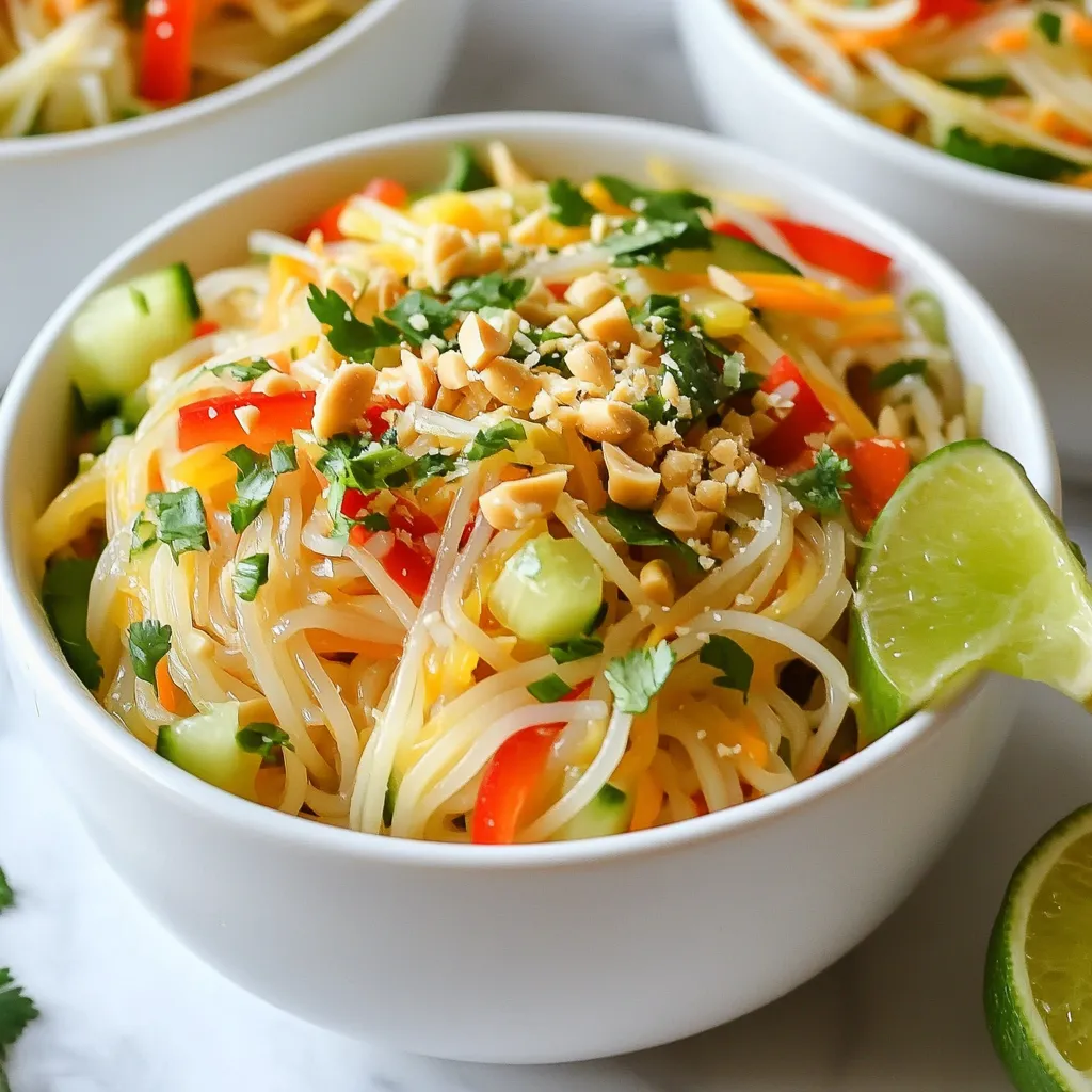 Peanut Lime Noodle Salad Flavorful and Fresh Recipe