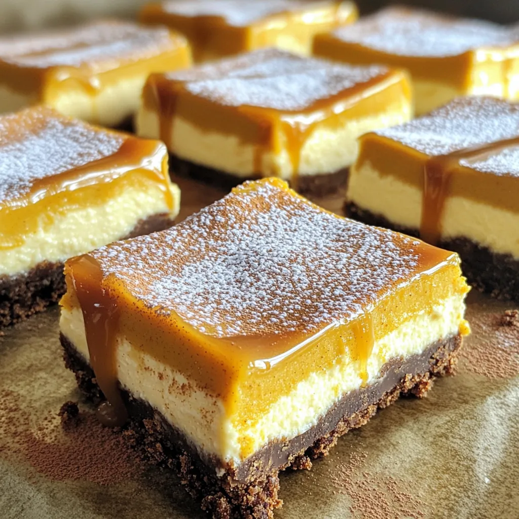 Pumpkin Spice Latte Cheesecake Bars Rich and Creamy Delight