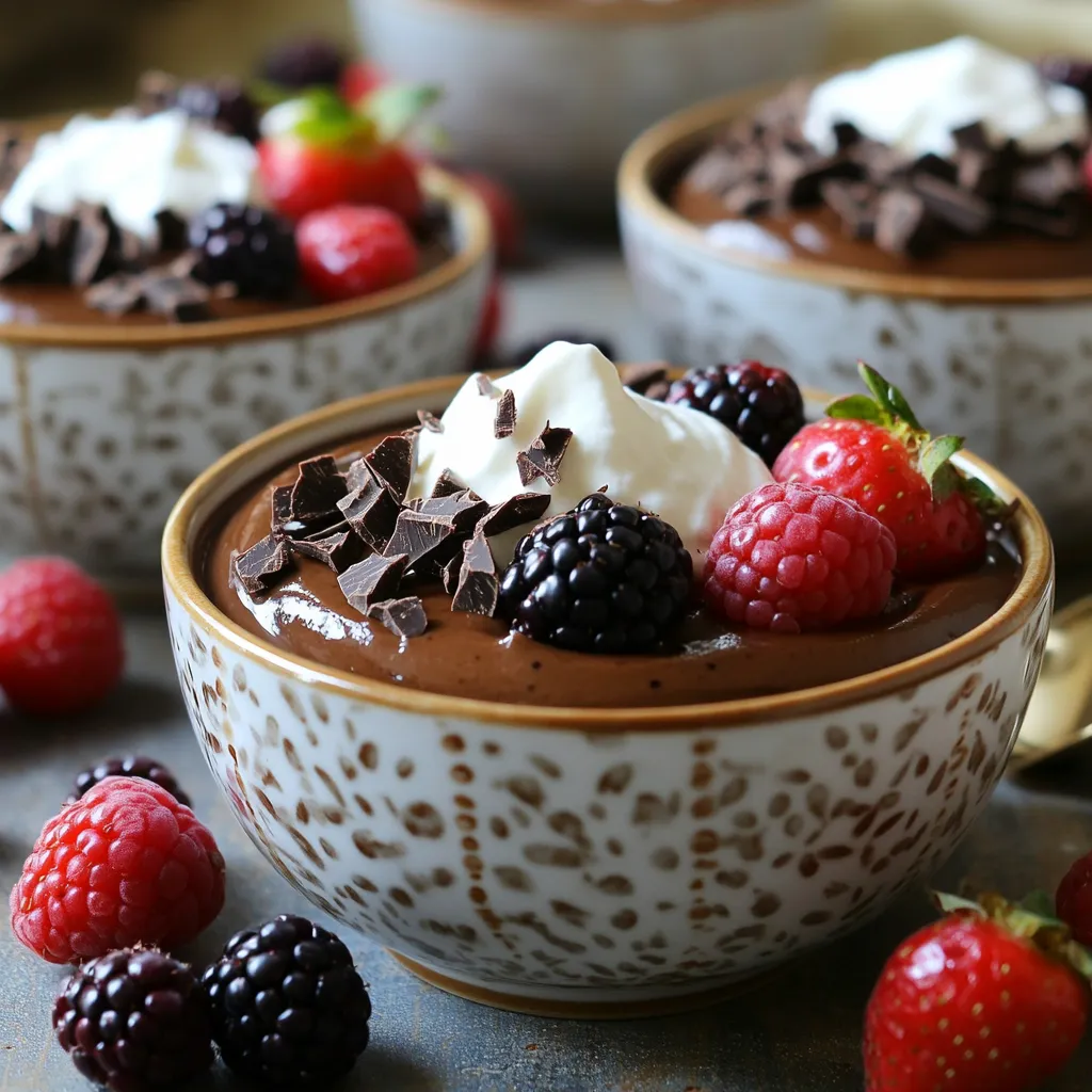 Chocolate Cottage Cheese Pudding Delightful and Simple