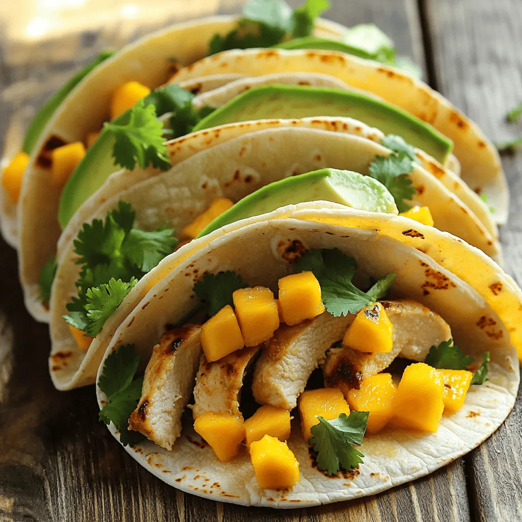 Spicy Mango Habanero Chicken Tacos Simple Recipe