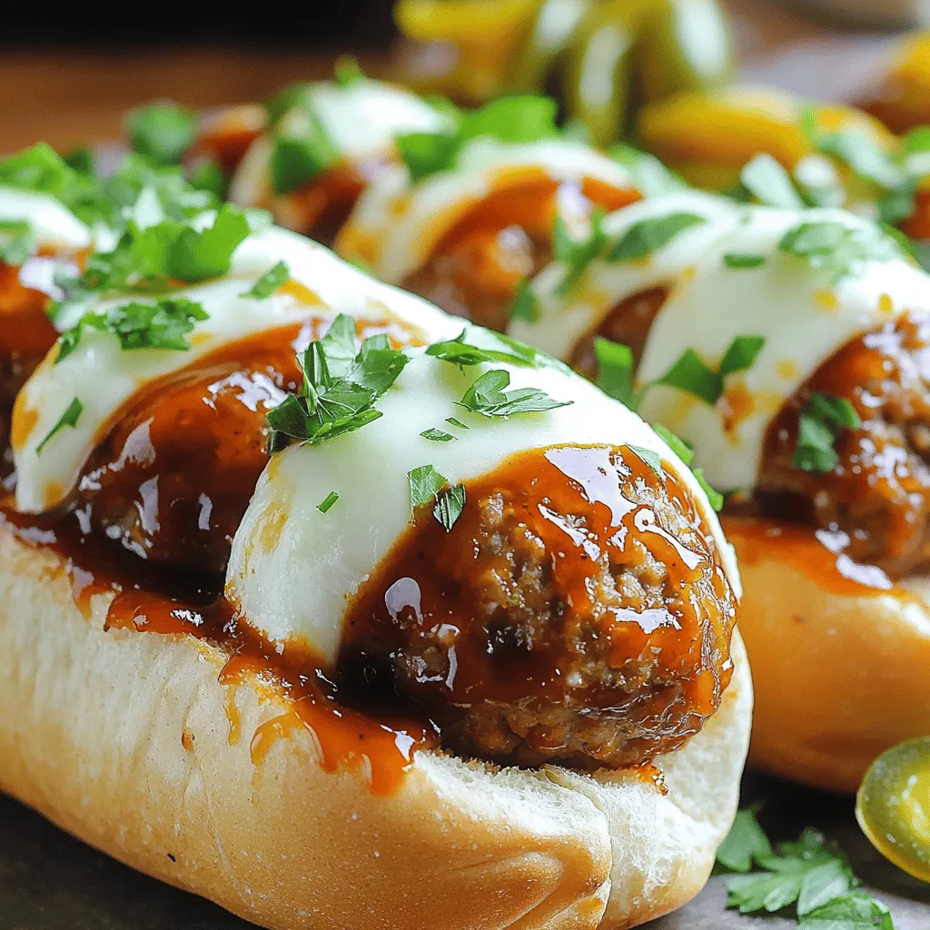 Sweet and Spicy Meatball Subs Flavorful Meal Idea