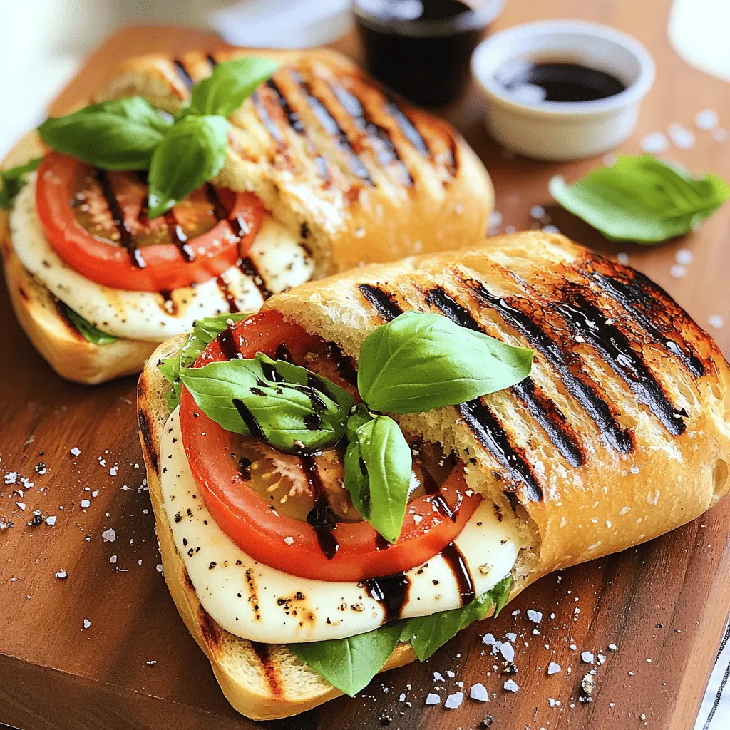 Caprese Sandwich Delight Fresh and Flavorful Treat