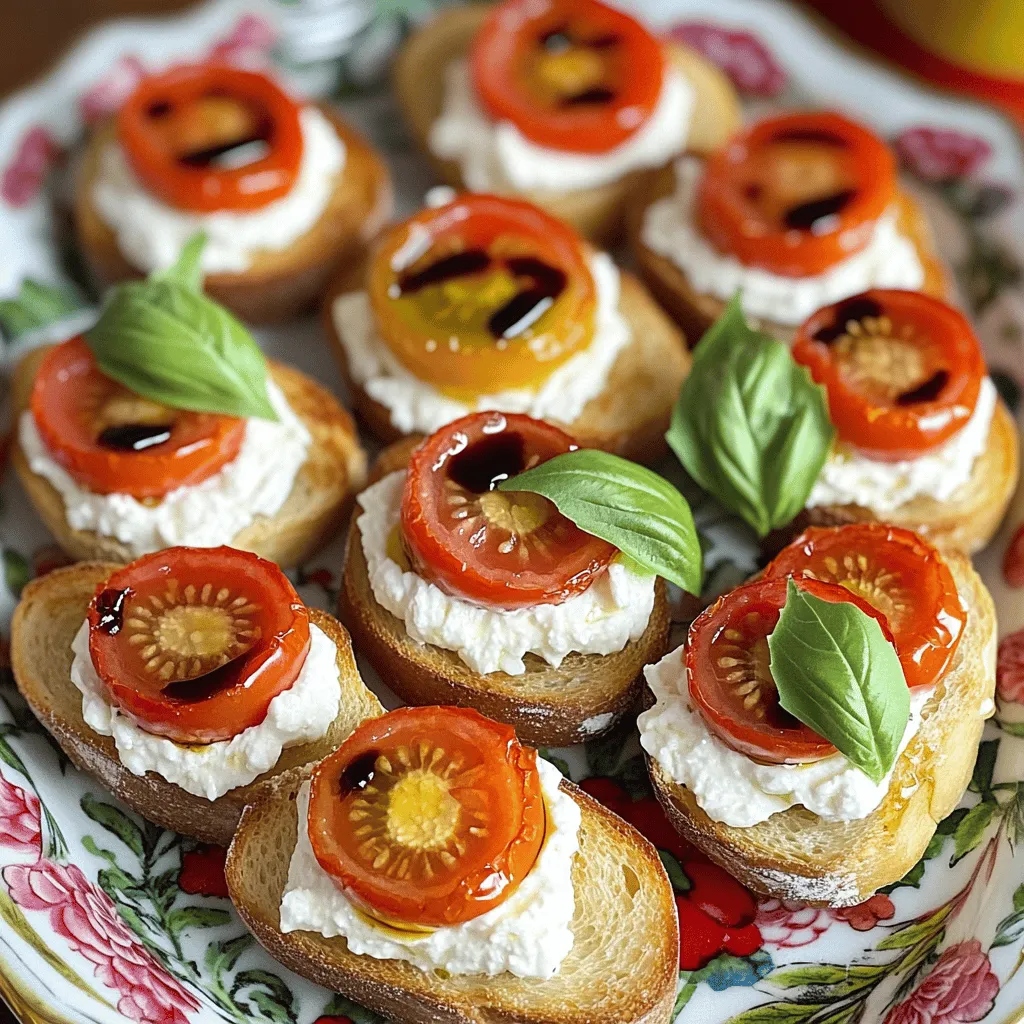 Let’s gather the tasty ingredients needed for Garden Tomato & Whipped Feta Crostini. Each ingredient plays a role in the overall flavor and texture of this dish.