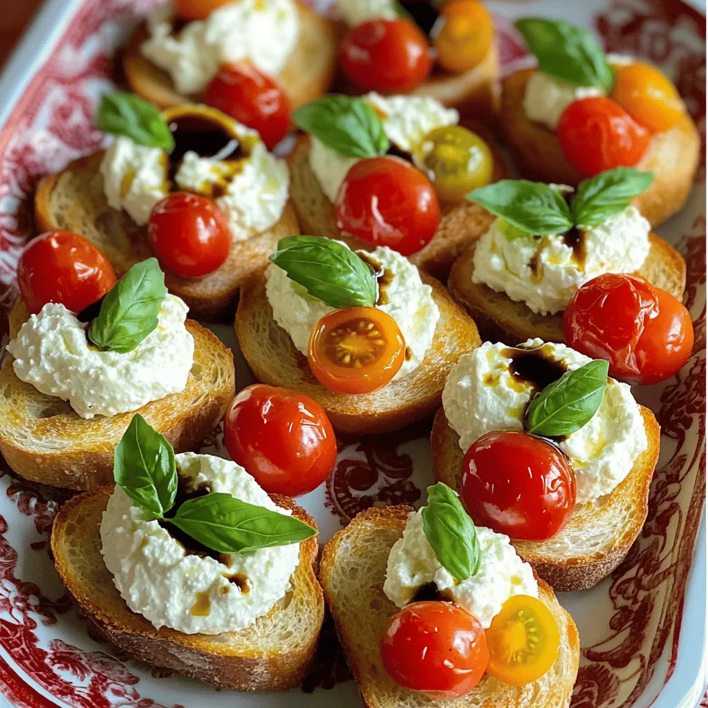 Garden Tomato &#038; Whipped Feta Crostini Delight