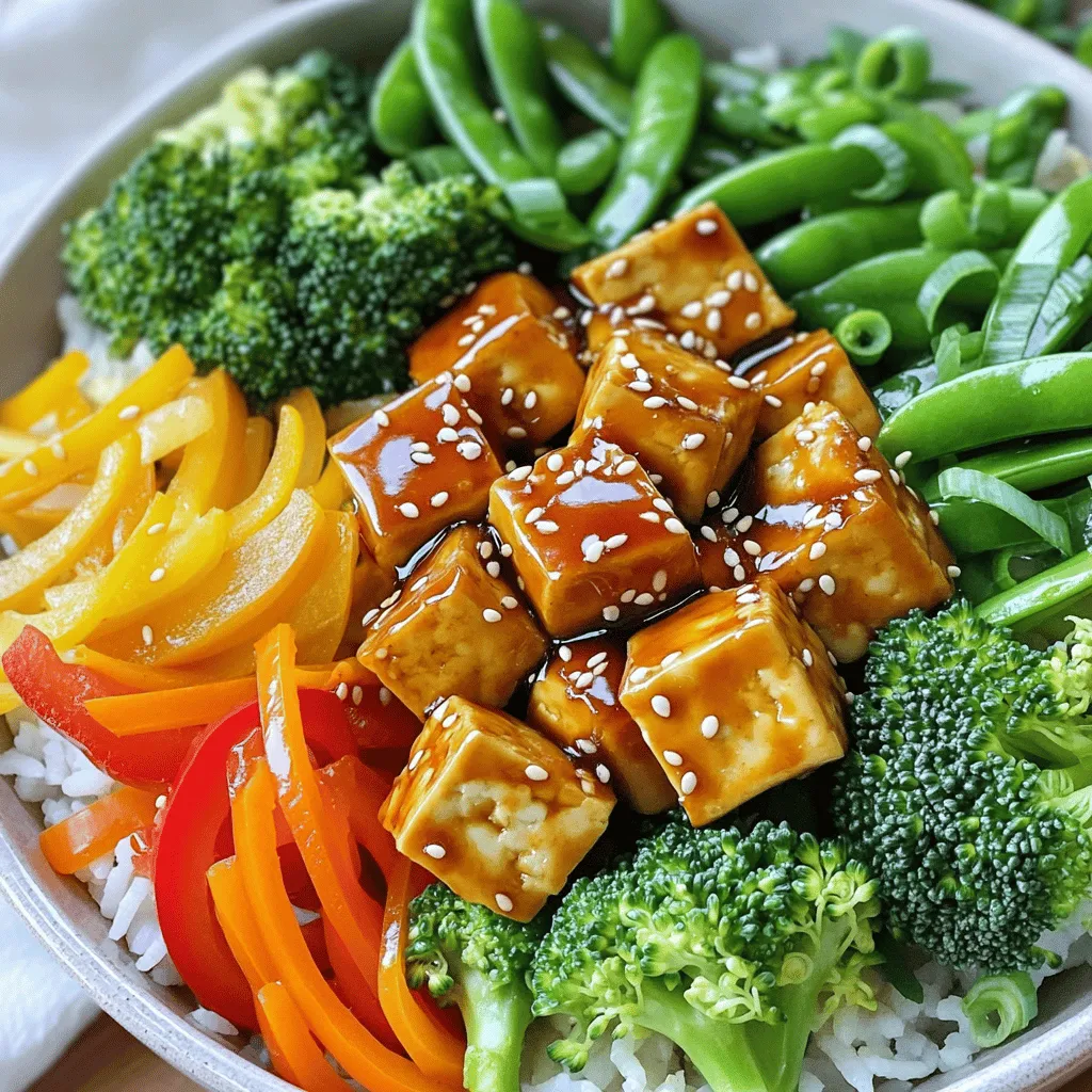 Teriyaki Tofu Veggie Bowl Sheet Pan Delight