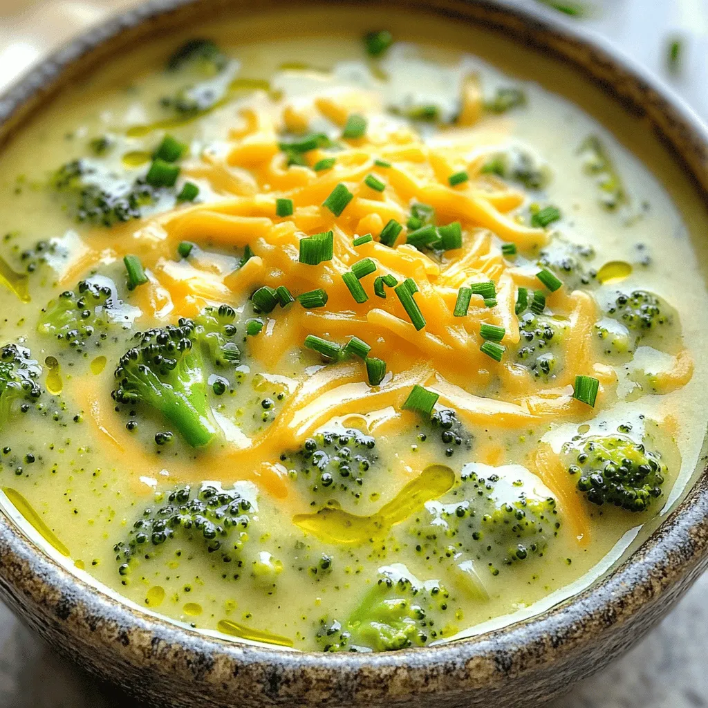 Creamy Broccoli Cheddar Soup Simple Comfort Recipe