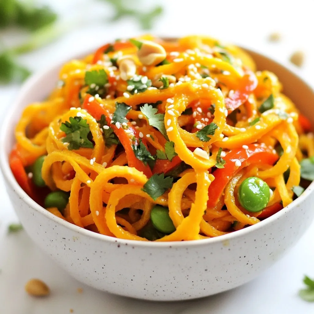 Thai Peanut Sweet Potato Noodles Flavorful Recipe