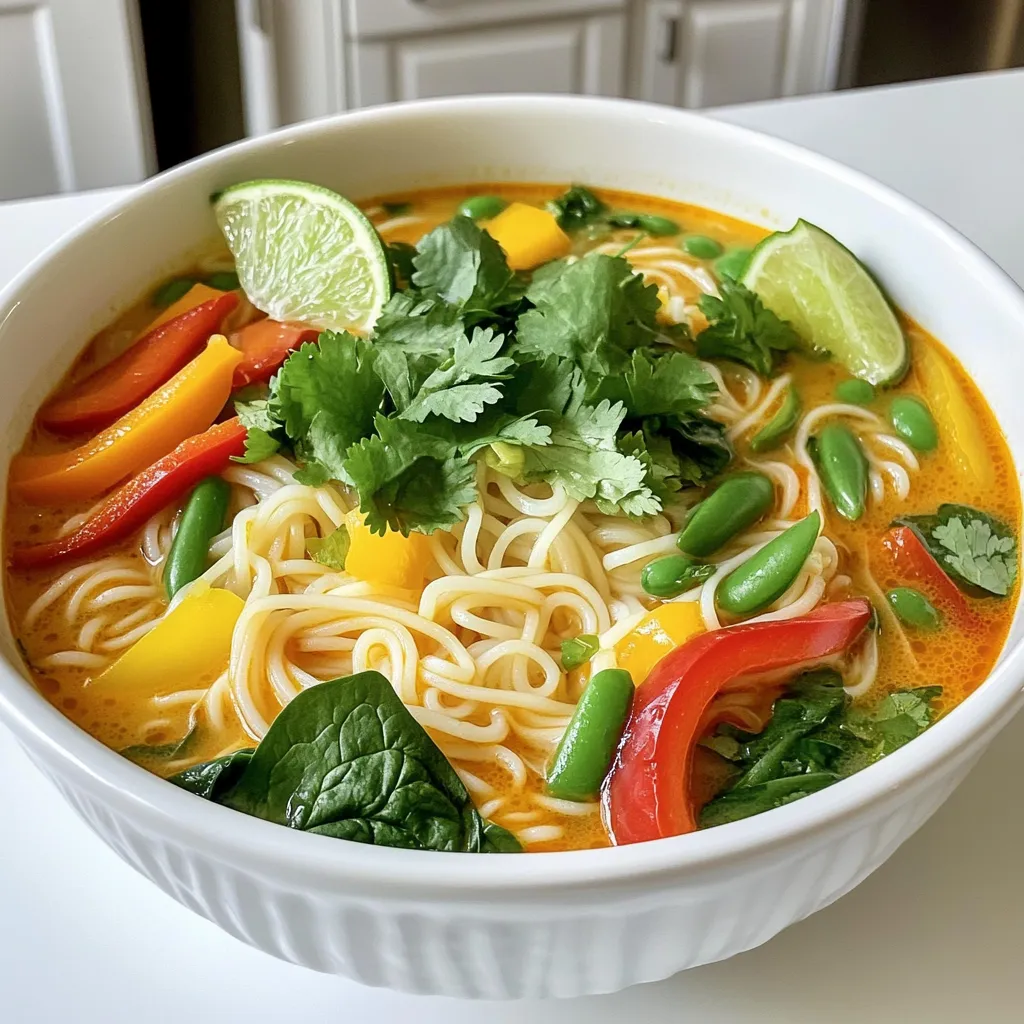 Spicy Thai Coconut Noodle Soup One Pot Delight