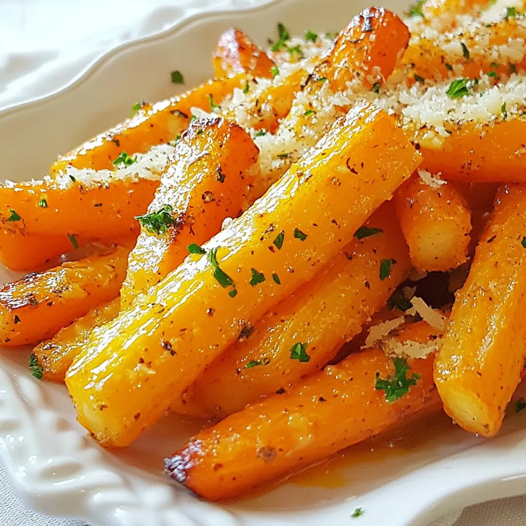 Garlic Parmesan Roasted Carrots Simple and Tasty Side